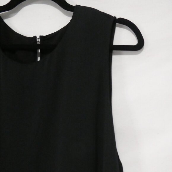 RACHEL - Rachel Roy | 2X | Classic Black Sleeveless Lined Sheer Blouse - Picture 5 of 12